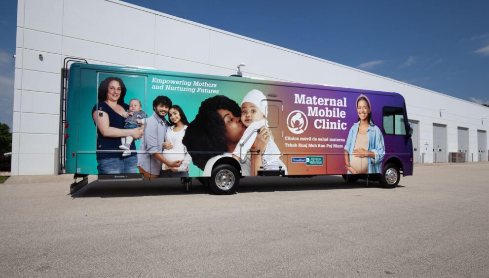 Froedtert and Medical College of Wisconsin's Maternal Mobile Clinic serves the Milwaukee community. (Picture by Froedtert and Medical College of Wisconsin)