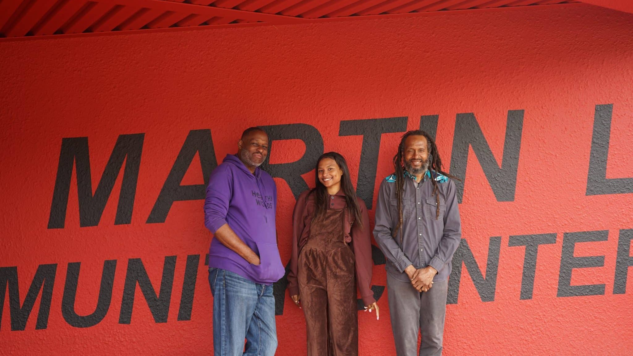 Local artists selected to paint murals for Milwaukee's King Center. (Picture by Milwaukee Parks Foundation)